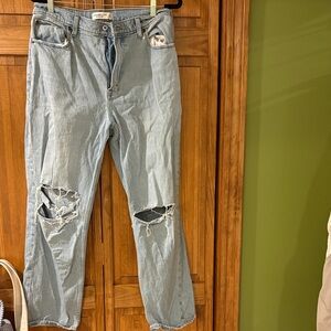 Abercrombie & Fitch 'The '90s Straight' Ultra High Rise Jeans Curve Love size 31